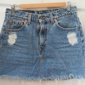 Levis original  jeans mini skirt